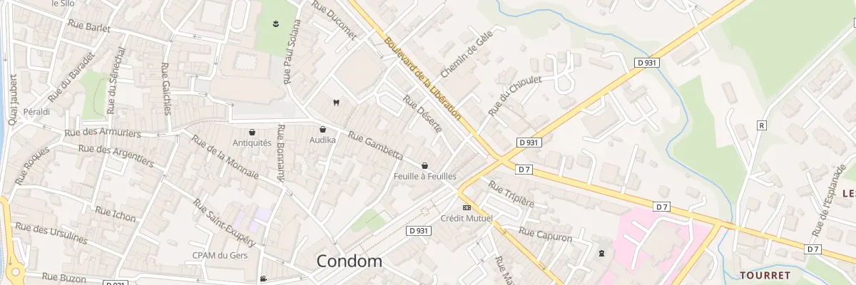 Plan du 40 Rue Gambetta à Condom