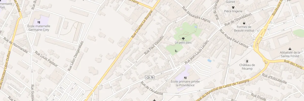 Plan du 33B Rue Paul Vasselin à Fécamp