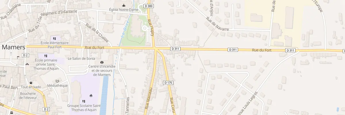 Plan du 85 Rue du Fort à Mamers