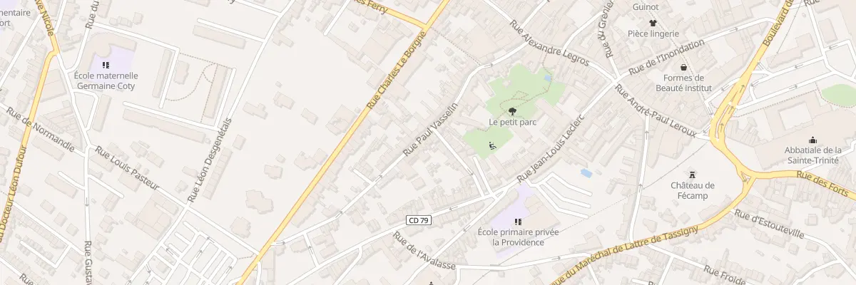 Plan du 33 Rue Paul Vasselin à Fécamp