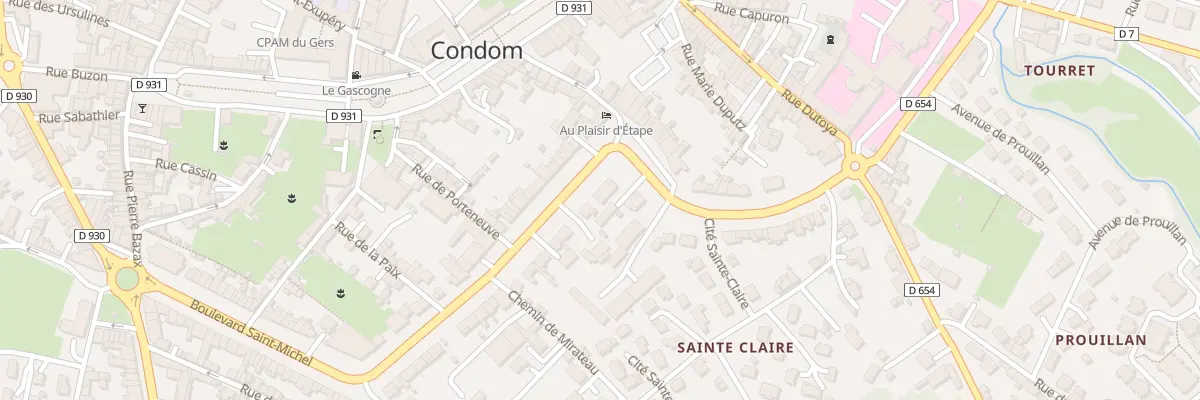Plan du 9001 Bd Clémenceau à Condom