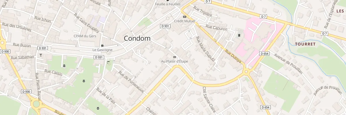 Plan du 37 Bd Clémenceau à Condom