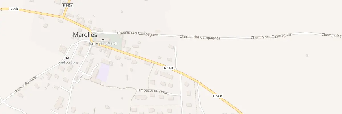 Plan du 11 Rte de la Chapelle-Hareng à Marolles