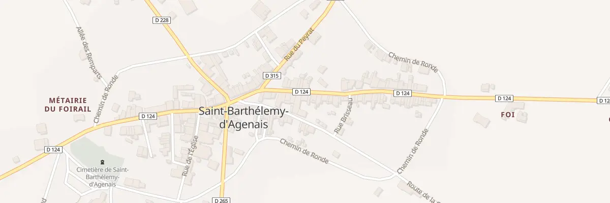 Plan du 230 Le Bourg à Saint-Barthélemy-d’Agenais