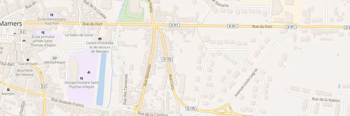 Plan du 26 Rue Coru à Mamers