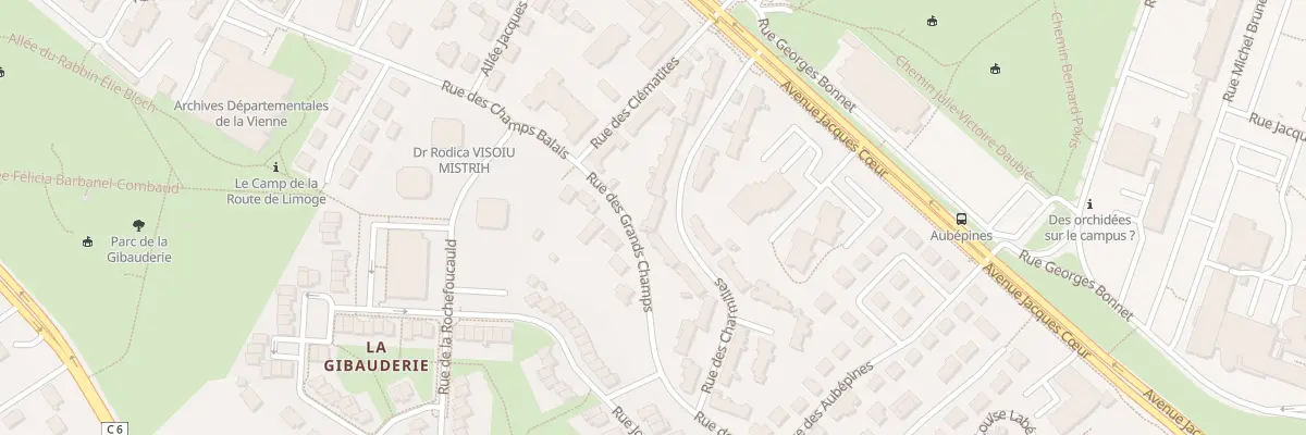 Plan du 26 Rue des Charmilles à Poitiers