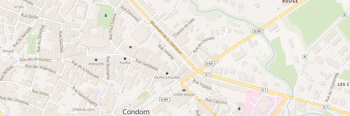 Plan du 35 Bd de la Liberation à Condom
