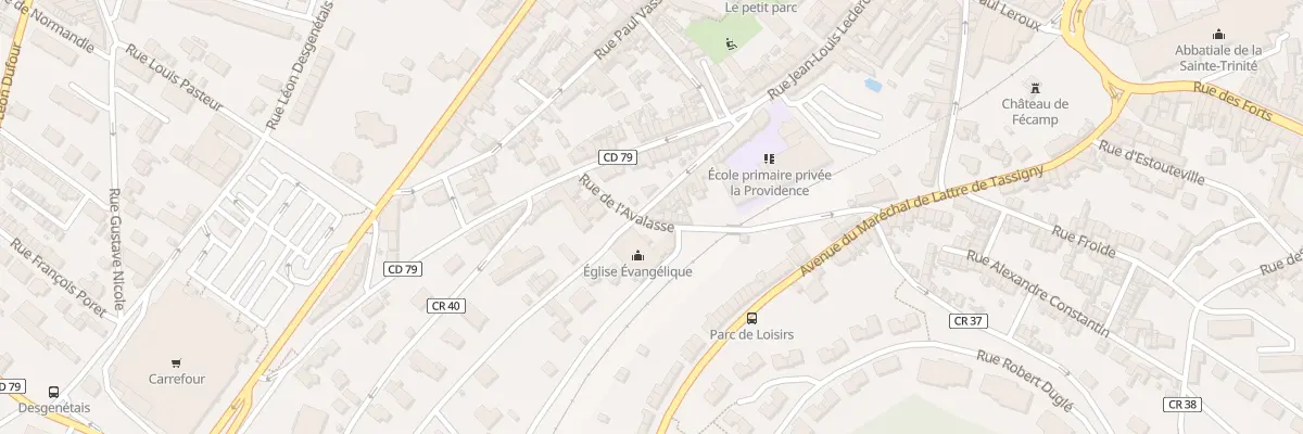 Plan du 45T Rue Jean Louis Leclerc à Fécamp