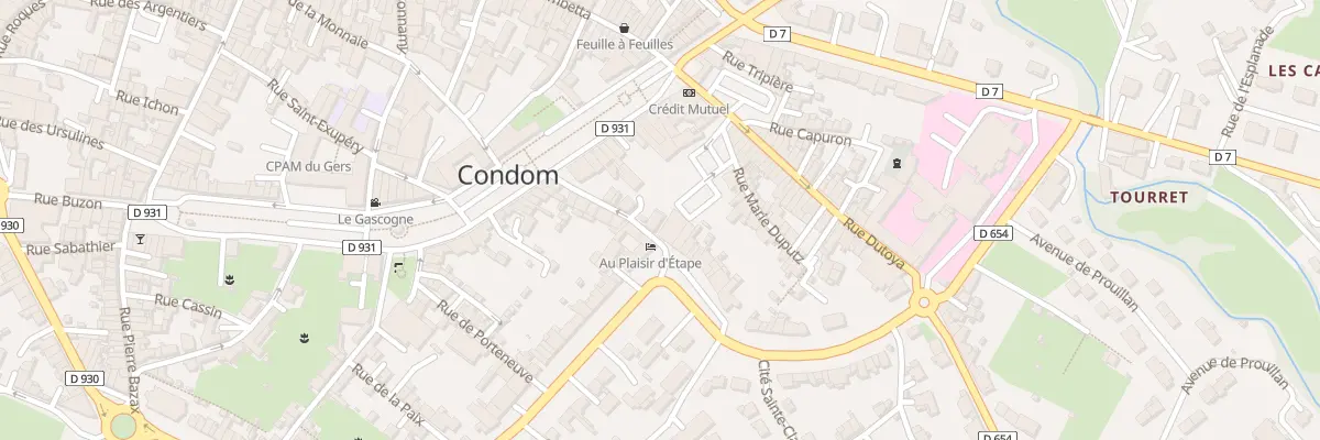 Plan du 6 Rue des Clarisses à Condom