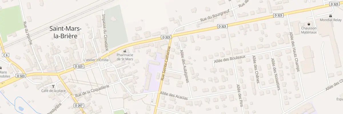 Plan du 5 All de Sainte Catherine à Saint-Mars-la-Brière