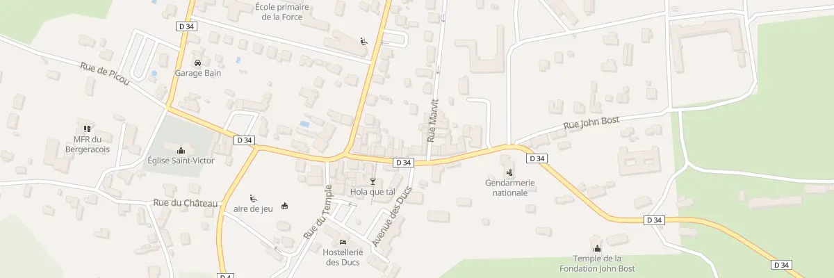 Plan du 15 Rue du Docteur Clament à La Force
