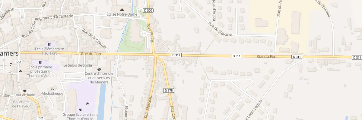 Plan du 91 Rue du Fort à Mamers