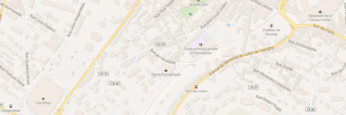 Plan du 45 Rue Jean Louis Leclerc à Fécamp
