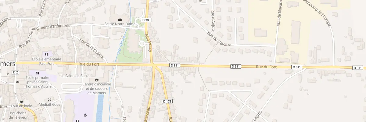 Plan du 86 Rue du Fort à Mamers