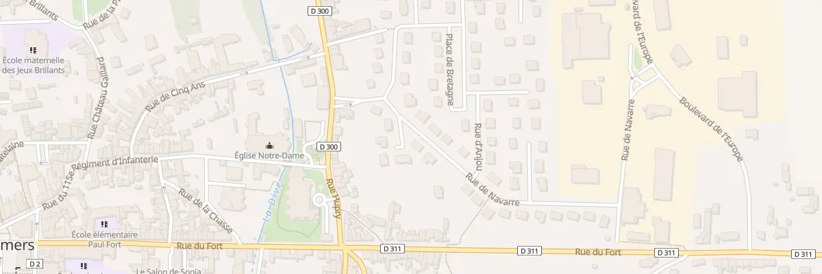 Plan du 4 Rue de Navarre à Mamers