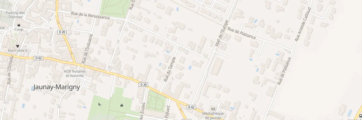 Plan du 6B Rue du Temple à Jaunay-Marigny