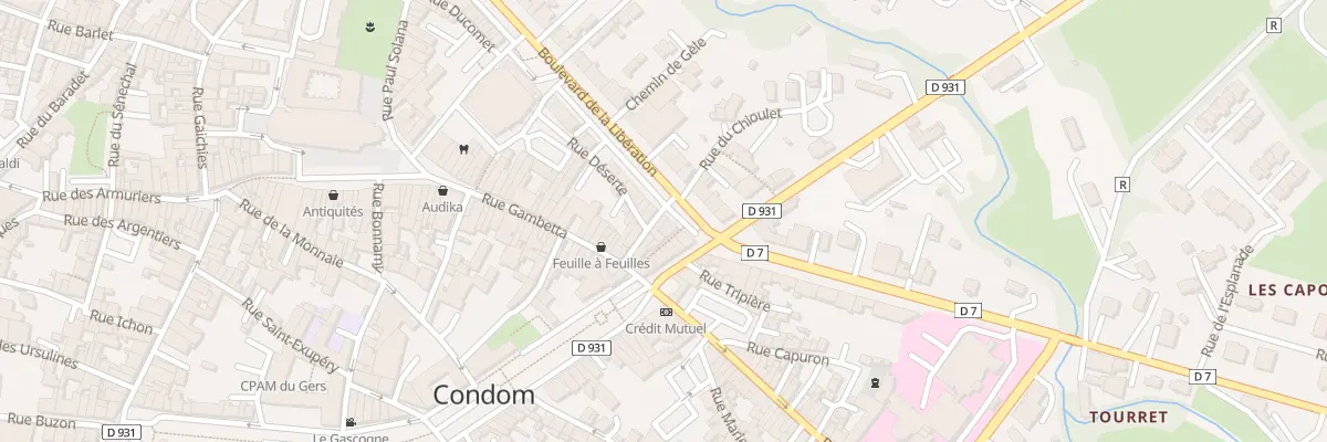Plan du 41 Bd de la Liberation à Condom