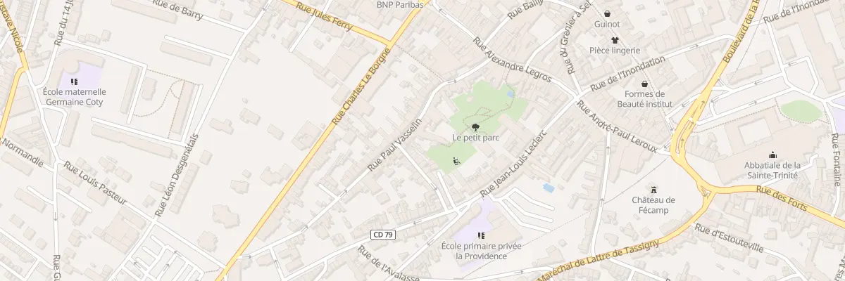Plan du 23 Rue Paul Vasselin à Fécamp