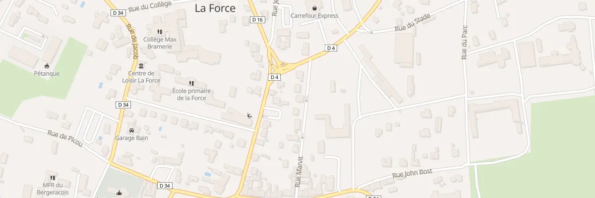 Plan du 15 Rue Marvit à La Force