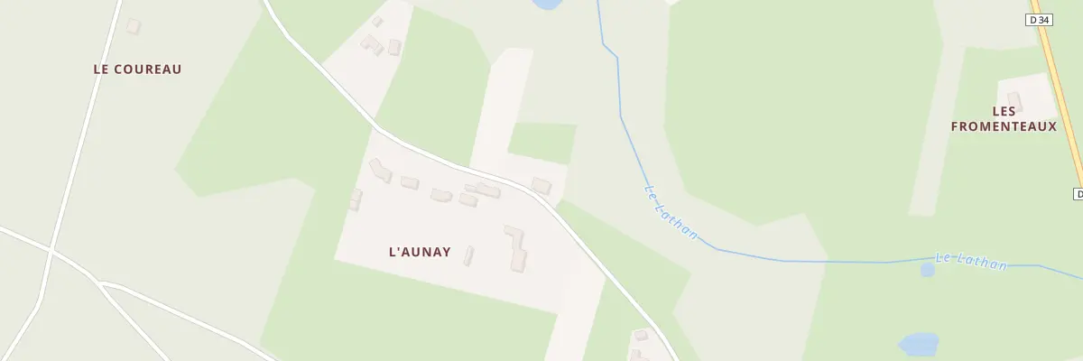 Plan du 1 L’Aunay à Cléré-les-Pins
