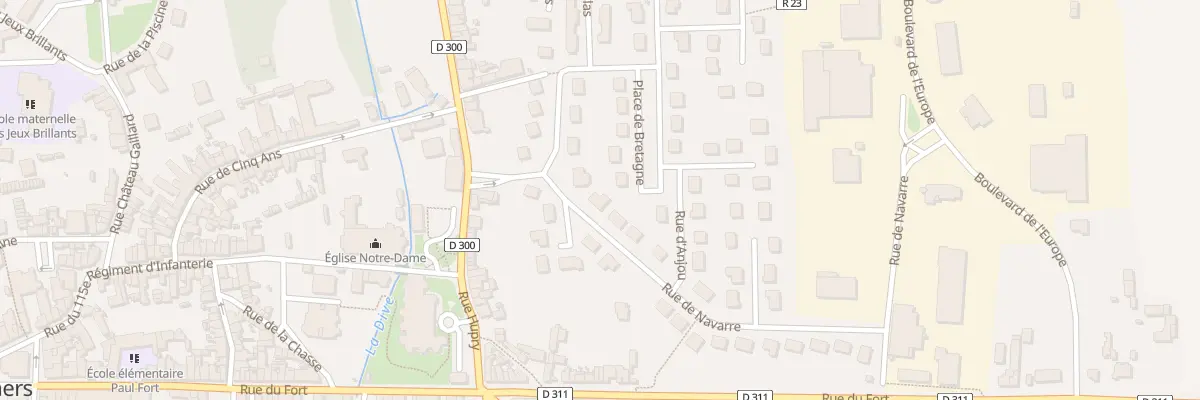 Plan du 5 Rue de Navarre à Mamers