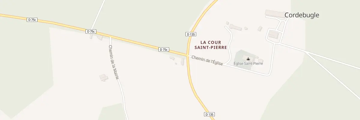 Plan du 1 Rte de Cordebugle à Cordebugle