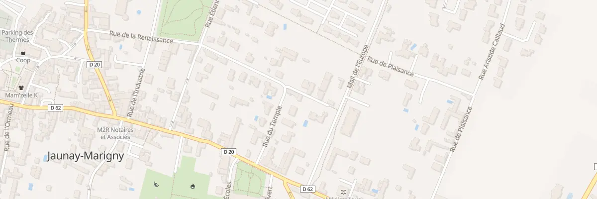 Plan du 6 Rue du Temple à Jaunay-Marigny