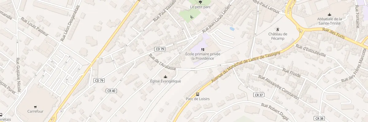 Plan du 37 Rue Jean Louis Leclerc à Fécamp