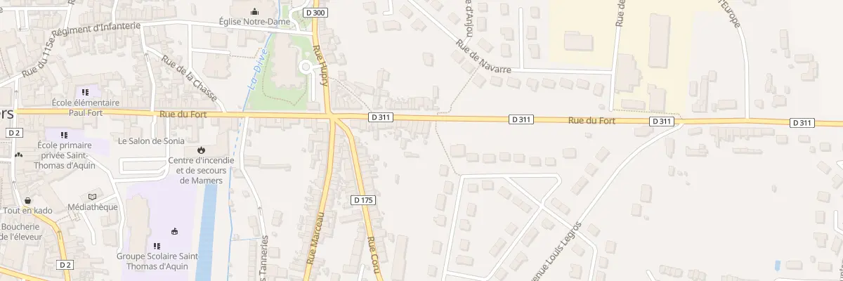 Plan du 105 Rue du Fort à Mamers