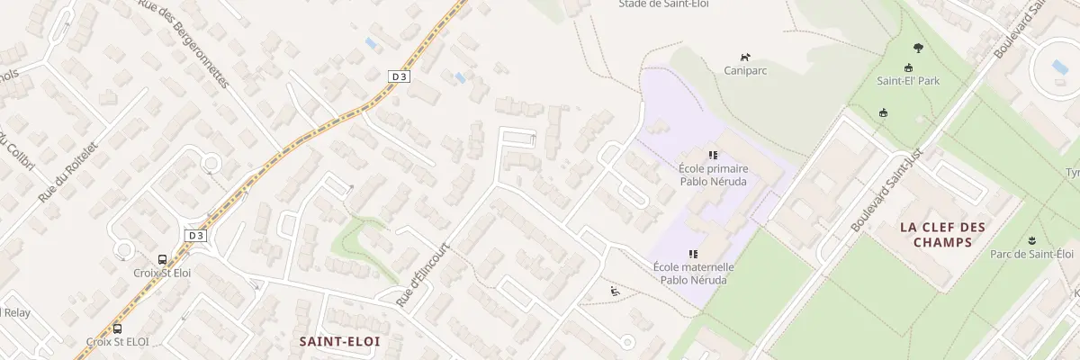 Plan du 55 Rue d’Elincourt à Poitiers