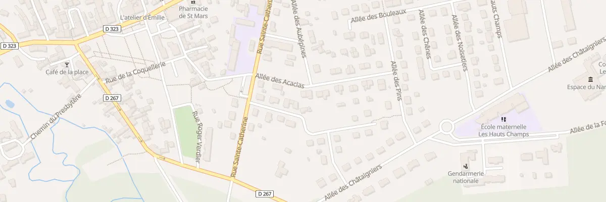 Plan du 8 All des Acacias à Saint-Mars-la-Brière