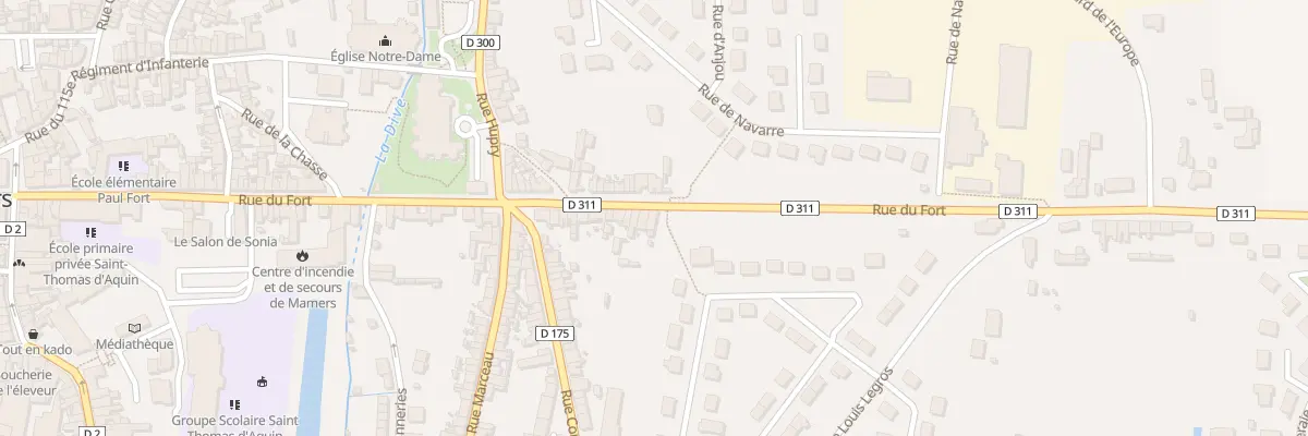 Plan du 107 Rue du Fort à Mamers