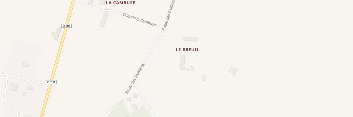 Plan du 500 Rte des Truffières à Verteillac