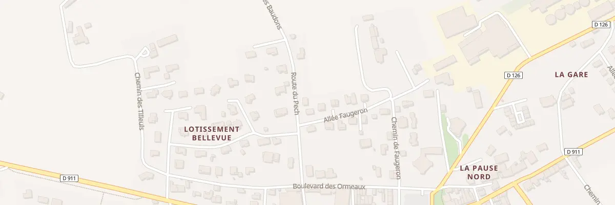 Plan du 218 Rte du Pech à Clairac
