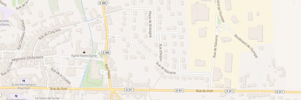 Plan du 9 Rue de Navarre à Mamers