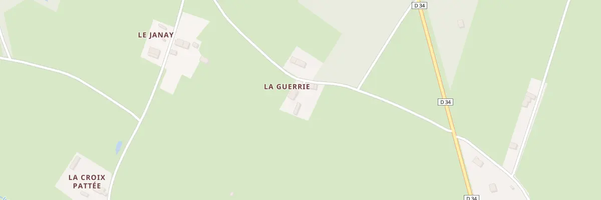 Plan du 2 La Guerrie à Cléré-les-Pins