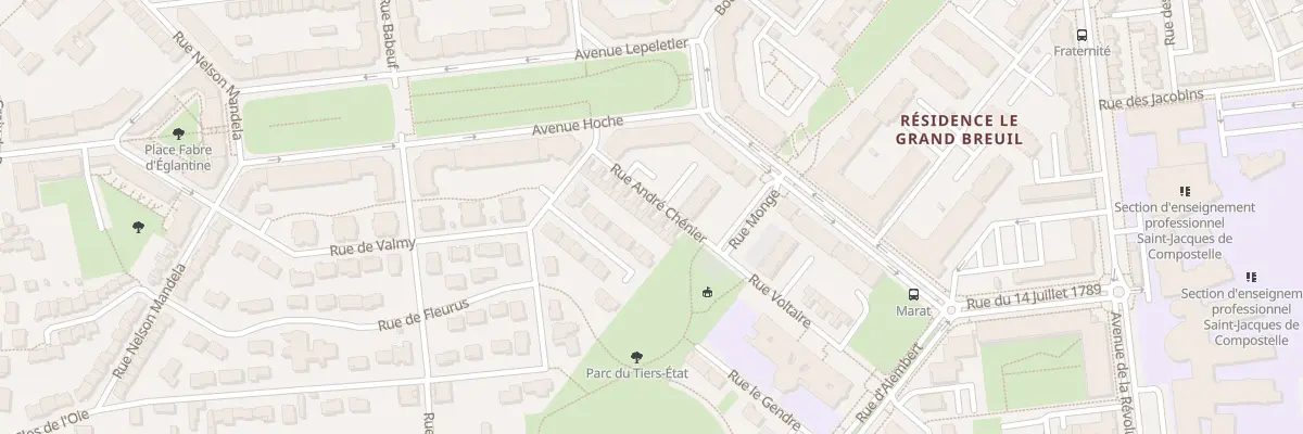 Plan du 22 Rue André Chenier à Poitiers