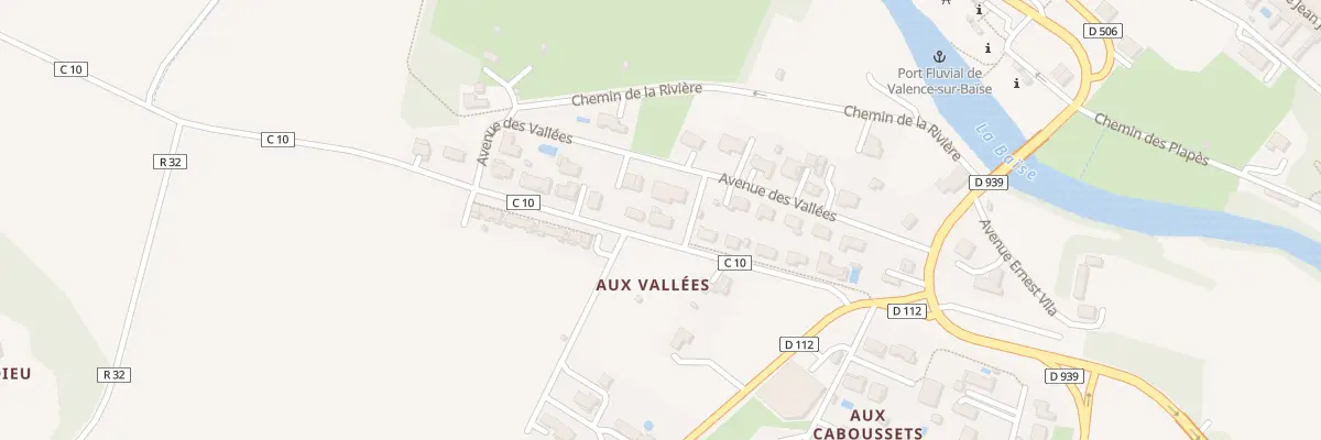 Plan du 12 Av René Cassin à Valence-sur-Baïse