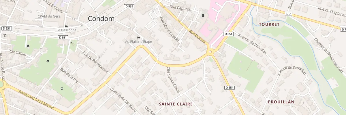 Plan du 61 Bd Clémenceau à Condom