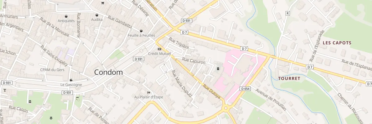 Plan du 26 Rue Dutoya à Condom