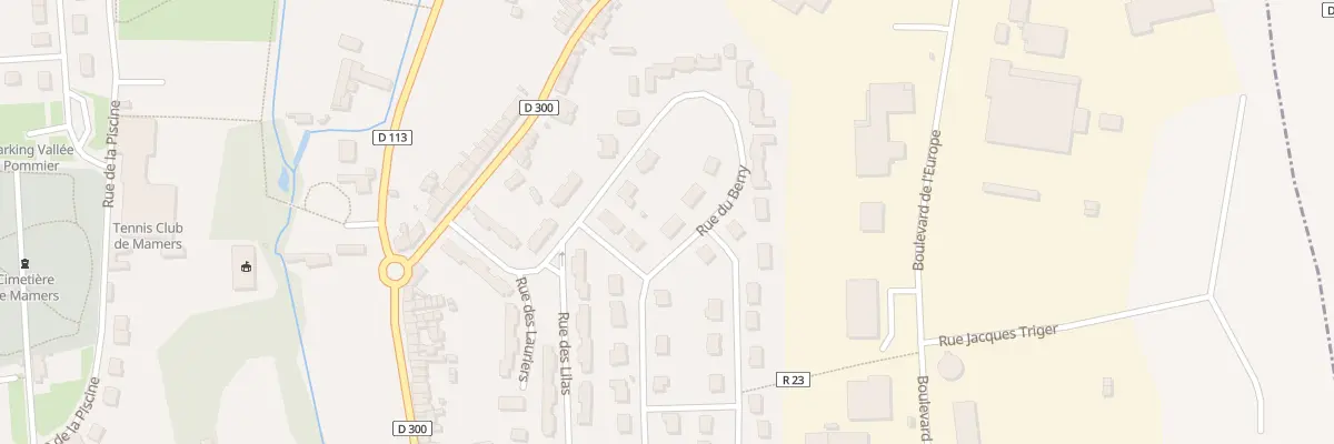 Plan du 9 Rue du Berry à Mamers