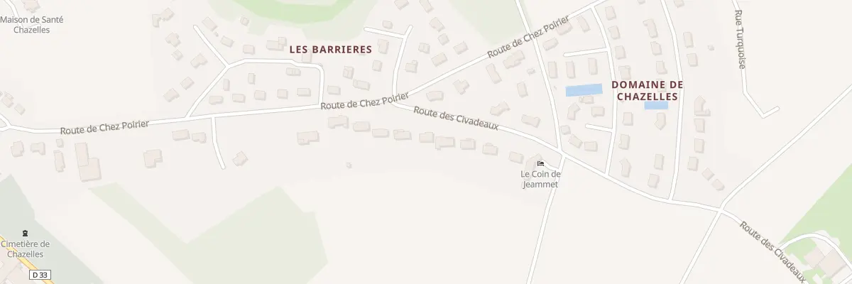 Plan du 3 Rte des Civadaux à Chazelles