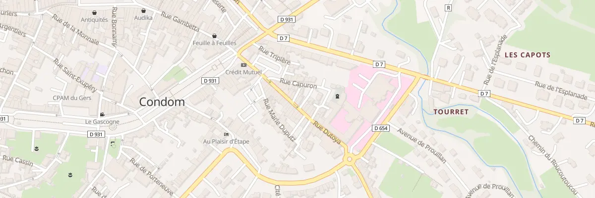Plan du 36 Rue Dutoya à Condom