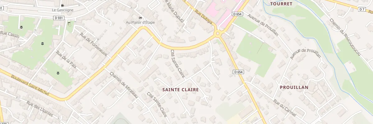 Plan du 54 Bd Clémenceau à Condom