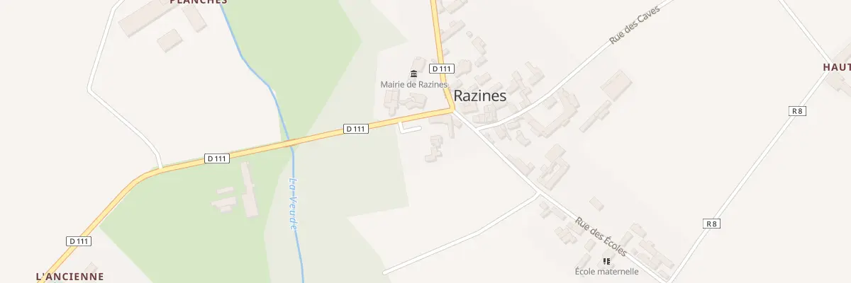 Plan du 6 Pl de la Mairie à Razines