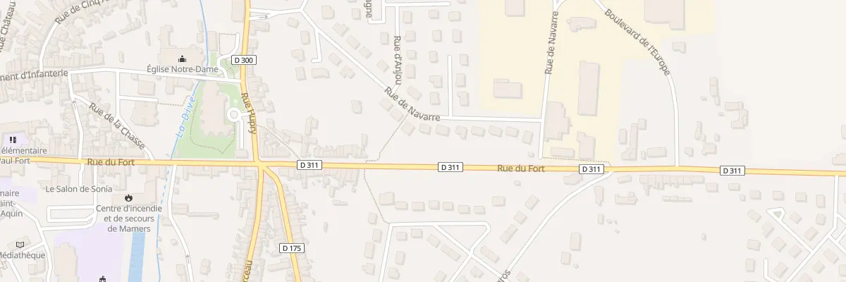 Plan du 14 Rue de Navarre à Mamers