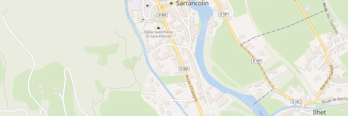 Plan du 20 Rte d’Espagne à Sarrancolin