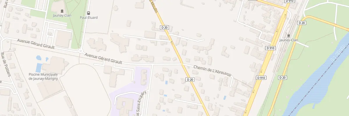 Plan du 2 Av Gérard Girault à Jaunay-Marigny