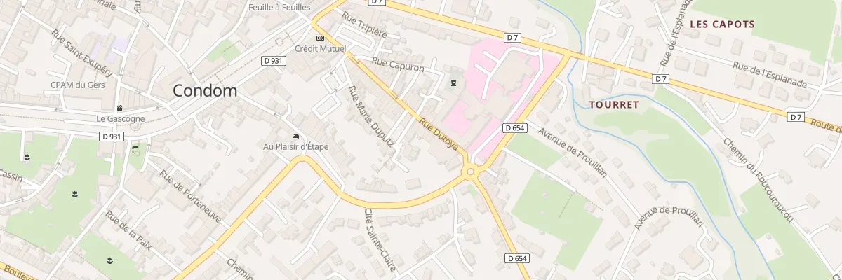 Plan du 55 Rue Dutoya à Condom