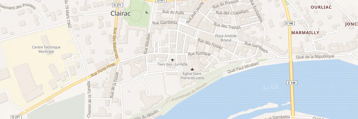Plan du 1 Rue de l’Eglise à Clairac
